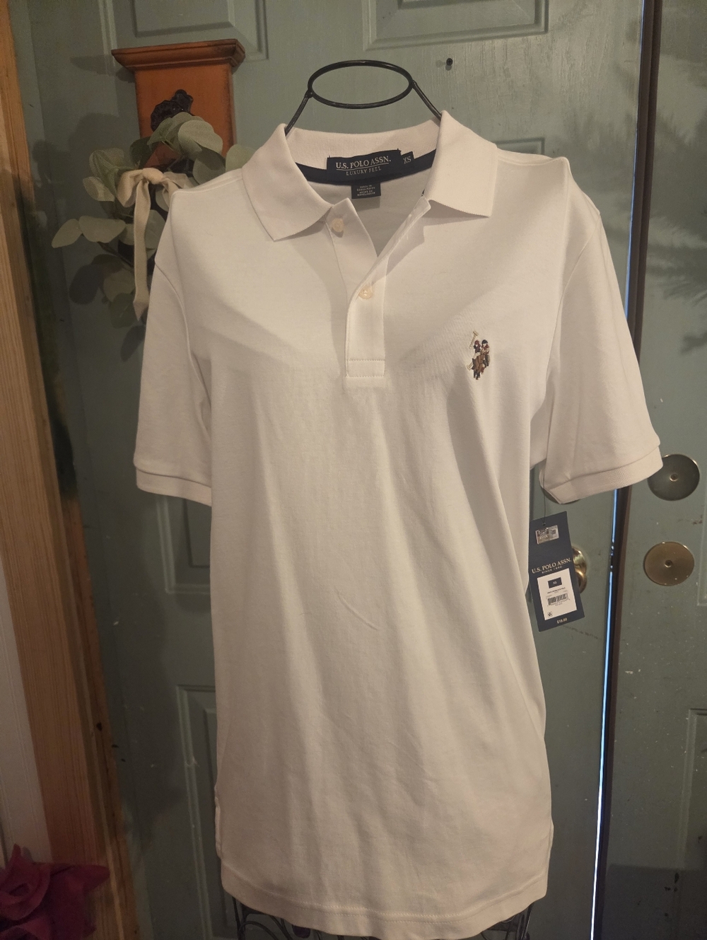 NWT U.S. Polo Assn. White Men's Polo Shirt